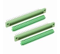 sourcing map Juego de 2 conectores de bloque de terminales de tornillo enchufables de 24 pines de 5,08 mm, PA66 de 300 V 10 A a través de la pared, para módulos de alimentación de automatización