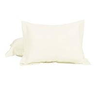 sourcing map Juego de 2 fundas de almohada de microfibra cepillada suave con cierre de sobre, color beige, 30 x 40 cm