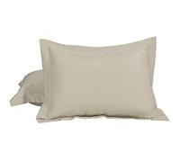 sourcing map Juego de 2 fundas de almohada de microfibra cepillada suave con cierre de sobre, color caqui, 30 x 40 cm