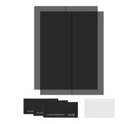 sourcing map Juego de 2 películas polarizadas, 24.6 cm, adhesivas, polarizadoras, filtro polarizador lineal con kit de limpieza, raspador para reparación de pantalla LCD, educación física, 90 grados