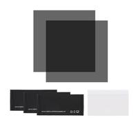 sourcing map Juego de 2 películas polarizadas, 4 x 4 pulgadas, adhesivo universal, filtro polarizador lineal con kit de limpieza, raspador para reparación de pantalla LCD, educación física (100 x 100