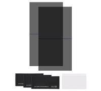 sourcing map Juego de 2 películas polarizadas, 6.5 pulgadas, adhesivas, polarizadas, filtro polarizador lineal con kit de limpieza, raspador para reparación de pantalla LCD, educación física, 0 grados
