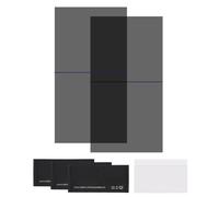 sourcing map Juego de 2 películas polarizadas, 6.8 pulgadas, adhesivas, polarizadoras, filtro polarizador lineal con kit de limpieza, raspador para reparación de pantalla LCD, educación física, 0