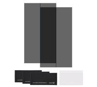 sourcing map Juego de 2 películas polarizadas, 6.8 pulgadas, adhesivas, polarizadoras, filtro polarizador lineal con kit de limpieza, raspador para reparación de pantalla LCD, educación física, 90