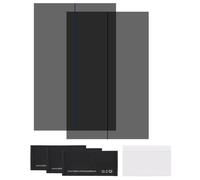 sourcing map Juego de 2 películas polarizadas, 7 pulgadas adhesivas polarizadas, filtro polarizador lineal con kit de limpieza raspador para reparación de pantalla LCD, educación física, 90 grados