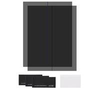 sourcing map Juego de 2 películas polarizadas, hojas polarizadas adhesivas de 12.9 pulgadas, filtro polarizador lineal con kit de limpieza raspador para reparación de pantalla LCD, educación física