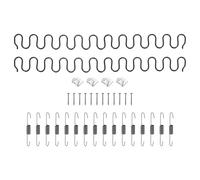 sourcing map Juego de 2 piezas de repuesto de muelles de tapicería de 19.7 pulgadas, kit de reparación de cojines caídos de acero al carbono, resorte serpentino con ganchos de equilibrio, clips de