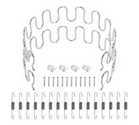 sourcing map Juego de 2 piezas de repuesto de muelles de tapicería de 19.7 pulgadas, kit de reparación de cojines caídos de acero al carbono, resorte de arco con ganchos de equilibrio, clips de