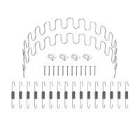 sourcing map Juego de 2 piezas de repuesto de muelles de tapicería de 21.7 pulgadas, kit de reparación de cojines caídos de acero al carbono, resorte de arco con ganchos de equilibrio, clips de