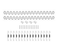 sourcing map Juego de 2 piezas de repuesto de muelles de tapicería de 29.5 pulgadas, kit de reparación de cojines caídos de acero al carbono, resorte serpentino con ganchos de equilibrio, clips de