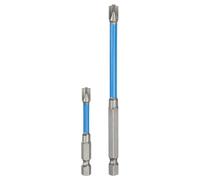 sourcing map Juego de 2 puntas de destornillador de cabeza Phillips ranuradas FPH2, punta magnética de 65 mm y 110 mm, vástago hexagonal de 1/4 pulgadas, llave métrica plana para varios