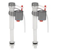 sourcing map Juego de 2 válvulas de llenado de inodoro, kit universal de reparación de fugas de inodoro silencioso y rápido, accesorios de válvula de llenado de altura ajustable para control de agua