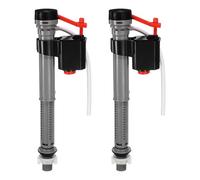 sourcing map Juego de 2 válvulas de llenado de inodoro, kit universal de reparación de fugas de inodoro silencioso y rápido, accesorios de válvula de llenado de altura ajustable para control de agua