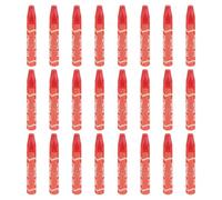 sourcing map Juego de 25 pasteles al óleo, pasteles suaves de color al óleo, tiza de colores vibrantes para artistas, suministros de arte para profesores principiantes, color rojo claro