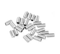 sourcing map Juego de 25 tornillos hexagonales de acero inoxidable 304 #10 x 3/8 pulgadas, sin cabeza, para reparación de instrumentos compactos, maquinaria y equipos (plateado)