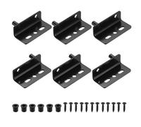 sourcing map Juego de 3 bisagras pivotantes, 40 x 26 mm, bisagras de puerta ocultas resistentes con buje para muebles, armarios, puertas de madera, color negro