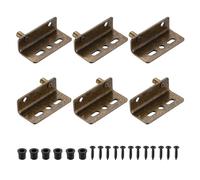 sourcing map Juego de 3 bisagras pivotantes, 40 x 26 mm, bisagras de puerta ocultas resistentes con buje para muebles, armarios, puertas de madera, bronce