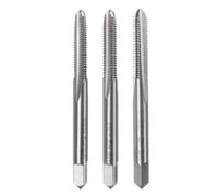 sourcing map Juego de 3 grifos de mano métricos, M5 x 0,8 cónico/enchufe/rosca inferior, kit de herramientas de roscado manual de acero de alta velocidad