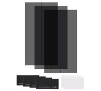 sourcing map Juego de 3 películas polarizadas, 6.5 pulgadas, adhesivas polarizadas, filtro polarizador lineal con kit de limpieza, raspador para reparación de pantalla LCD, educación física, 90 grados