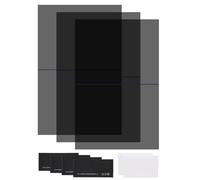 sourcing map Juego de 3 películas polarizadas, 7 pulgadas adhesivas polarizadas, filtro polarizador lineal con kit de limpieza raspador para reparación de pantalla LCD, educación física, 0 grados