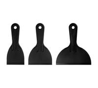 sourcing map Juego de 3 raspadores de masilla de 3 pulgadas, 4 pulgadas, 6 pulgadas, de plástico, flexibles, desechables, kit de herramientas de limpieza para salpicaduras, reparación de pintura