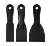 sourcing map Juego de 3 raspadores de masilla de plástico flexible de 1.5 pulgadas/2 pulgadas/3 pulgadas, cuchillos de masilla flexibles desechables, kit de herramientas de limpieza para salpicaduras