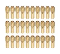 sourcing map Juego de 30 pinzas de latón de 3 mm, mini amoladora eléctrica, cambio rápido, juego de brocas para herramientas giratorias, diámetro de vástago de 4,8 mm