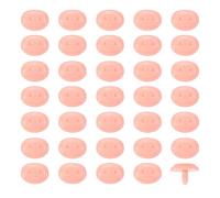 sourcing map Juego de 35 narices de cerdo de plástico rosa de seguridad para animales de peluche, accesorios para muñecas, suministros de fabricación de marionetas, kit de manualidades