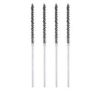 sourcing map Juego de 4 cepillos de alambre de 7 pulgadas de largo, vástago de 1/4 pulgadas de acero inoxidable, cepillo de limpieza para limpiar el tubo de la parte del coche, cocina, garaje