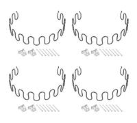 sourcing map Juego de 4 kits de repuesto de resortes de tapicería, kit de reparación de cojines caídos de 21.65 pulgadas con clips y clavos para muebles, sofá, silla reclinable