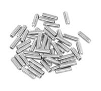 sourcing map Juego de 50 tornillos M3 x 10 mm métricos, acero inoxidable 316, tornillos hexagonales sin cabeza, para reparación de instrumentos compactos, maquinaria y equipos (plateado)