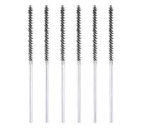 sourcing map Juego de 6 cepillos de alambre de 7 pulgadas de largo, vástago de 1/4 pulgadas de acero inoxidable, cepillo de limpieza para limpiar el tubo de la parte del coche, cocina, garaje