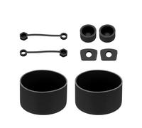 sourcing map Juego de 8 accesorios de silicona para vaso Stanley de 30/40 onzas, incluye 2 tapas de cubierta de popote, 2 tapones a prueba de fugas, 2 tapones redondos a prueba de fugas, 2 botas de