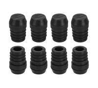 sourcing map Juego de 8 patas niveladoras, M6 x 19 mm, de plástico, ajustables, para nivelación de patas de muebles, inserto roscado redondo, niveladores deslizantes atornillados para muebles de mesa