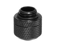 sourcing map Juego de conectores rápidos G1/4 de 20 x 22 mm para sistema de refrigeración por agua, color negro, 1 unidad