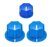 sourcing map Juego de pomos de pedal de efecto de guitarra, 5/8 pulgadas, 13/32 pulgadas, inserto de latón de plástico, perillas de guitarra eléctrica para amplificador, control de volumen, bajo