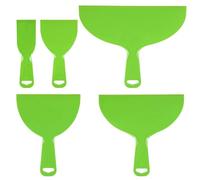 sourcing map Juego de Rasquetas de masilla de plástico flexible para pegar paneles de yeso, esparcir pintura, arañazos de pared, juego 5 en 1