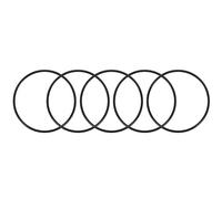 sourcing map Junta Tórica, 5x Juntas Tóricas de Nitrilo, OD 130mm ID 125,2mm Ancho 2,4mm, Métrico Sellado Juntas de Goma Redondas, Arandelas de Goma Surtidas para Grifos Cocina y Fontanería
