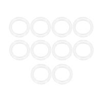 sourcing map Junta tórica de silicona, 19 mm OD, 13 mm ID, 3 mm de ancho, junta de anillos VMQ, color blanco, paquete de 10