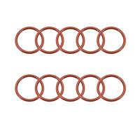 sourcing map Junta Tórica De Silicona 38 mm De Diámetro Exterior 31,8 mm De Diámetro Interior 3,1 mm De Ancho Anillos De Sellado Vmq Junta De Estanqueidad Roja 10 Piezas