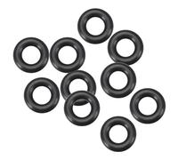 sourcing map Juntas Tóricas Caucho Flúor, Sellado Junta Negra 10Piezas 7mmx14mmx3.5mm