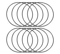 sourcing map Juntas tóricas de caucho de nitrilo 100 mm DE 96 mm ID 2 mm de ancho, junta de sellado métrica, paquete de 10