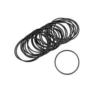 sourcing map Juntas tóricas de caucho de nitrilo, 58 mm de diámetro exterior, 55 mm de diámetro interior, 1,5 mm de ancho, junta de sellado de caucho de nitrilo métrica, paquete de 25