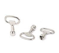 sourcing map Key 3pcs Triángulo Enchufe Llave inglesa por 10x9mm Triangular Panel Cerradura