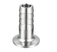sourcing map KF16 Adaptador de Púa de Brida a 16mm de Acero inoxidable 304 de Manguera de goma para Tubo de Vacío