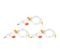 sourcing map Kit de 3 jeringas dispensadoras de pegamento para tubos de aire de 30 cc, adaptador de conector de jeringas, funda de tubo transparente de plástico con pistón, tapa final, sombrero