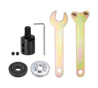 sourcing map Kit de manguito acoplador de eje de motor de herramienta rotativa M10 de 14 mm para conexión de hoja de sierra, adaptador de mandril de mandril con férulas de llave