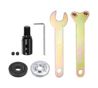 sourcing map Kit de manguito acoplador de eje de motor de herramienta rotativa M10 de 6 mm, adaptador de mandril de sierra con férulas de llave inglesa