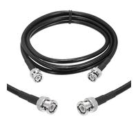 sourcing map KMR/LMR240 BNC Cable coaxial de 50 ohmios, 6 pies, BNC macho a macho, cable de extensión coaxial de baja pérdida, puente de extensión de antena para módem de radio RF, generador de señal