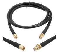 sourcing map KMR/LMR240 - Cable de extensión coaxial, 50 ohm SMA macho a SMA hembra RF de baja pérdida, cable coaxial de antena con conector para 3G, 4G, 5G, LTE, Ham, WiFi, GPS, radio, radio, uso
